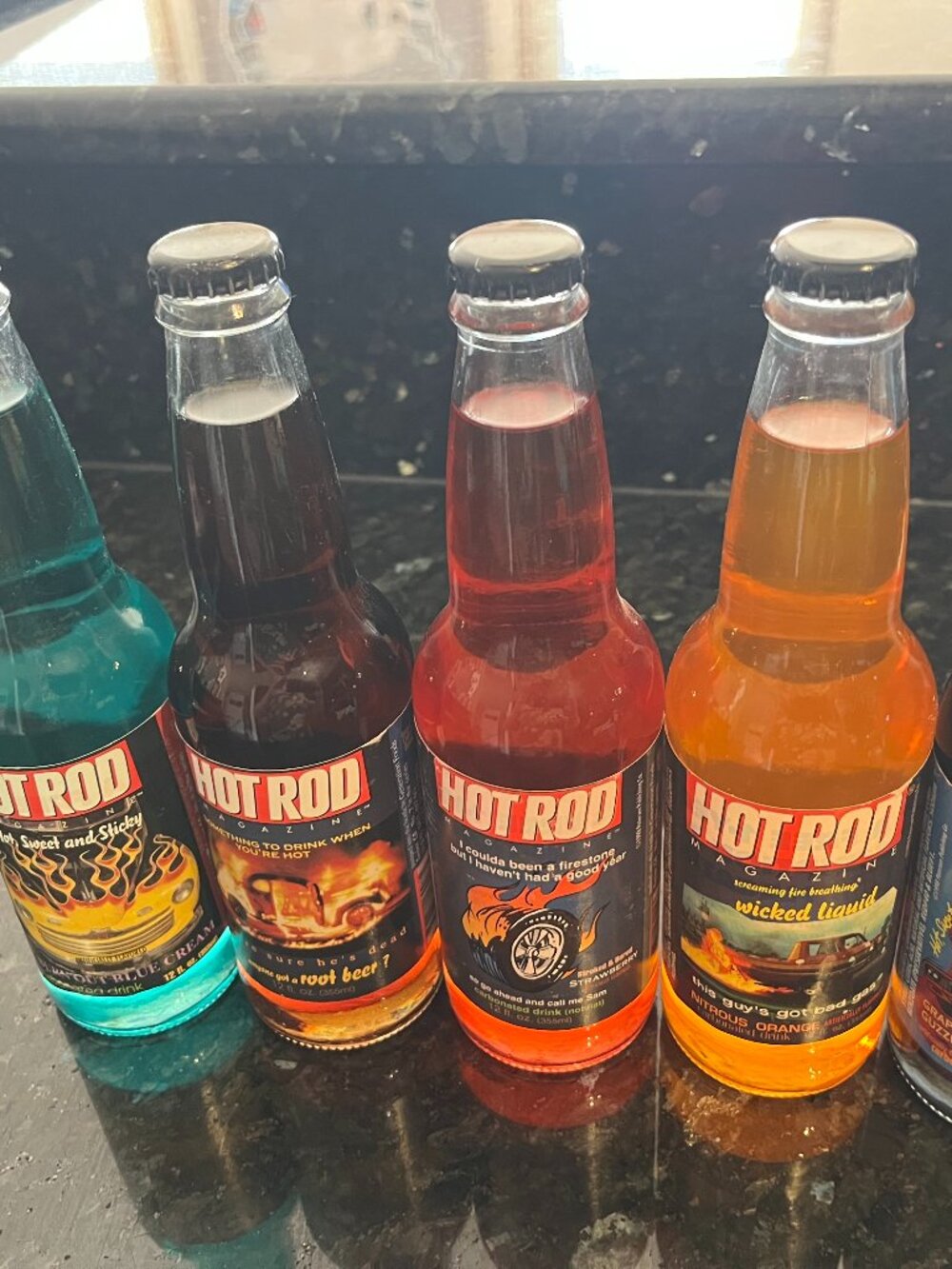 Vintage 1998 Hot Rod Magazine collectible -5 sodas-NOT FOR CONSUMPTION!